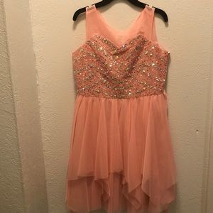 Pink diamond dress